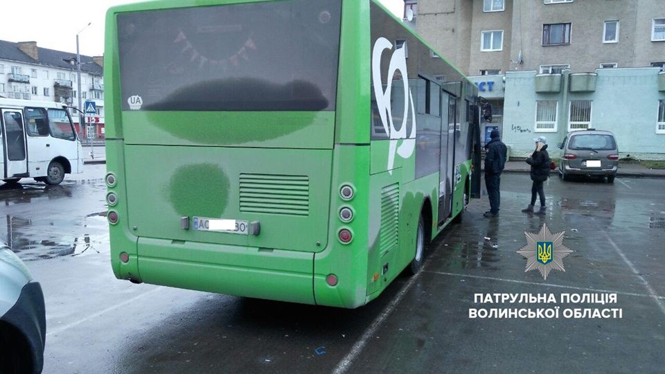 У Луцьку оштрафували водія автобуса, який порушив правила руху