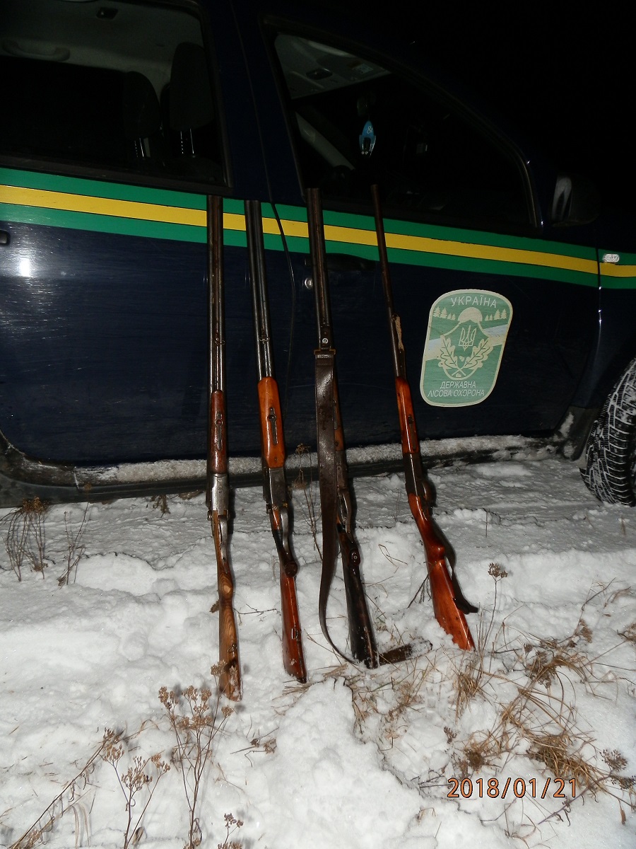 Цьогоріч на Волині у браконьєрів вилучили 11 одиниць вогнепальної зброї