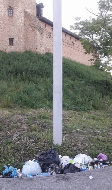 У Луцьку пропонують встановити підземний сміттєвий бак під мурами замку