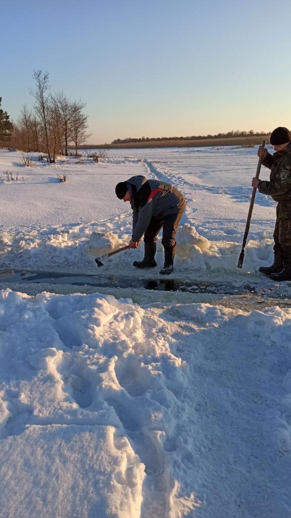 На Стоході здійснювали заходи, спрямовані на покращення умов зимівлі риби
