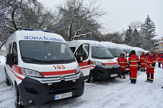 До кінця місяця Волинь отримає 10 нових автомобілів швидкої допомоги