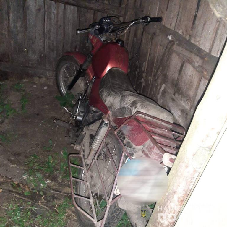 Жителя Ратнівщини поліцейські викрили у незаконному заволодінні мотоциклом