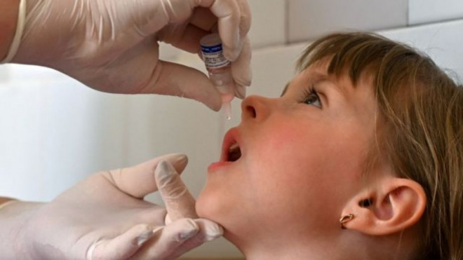 У 2021 році на Волині рівень охоплення дітей щепленнями проти поліомієліту перевищив 75 %
