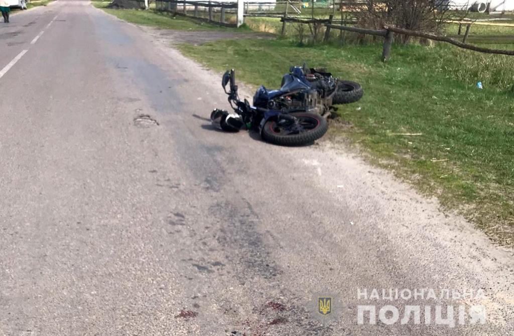 На Волині у ДТП за участю мотоциклістів загинуло двоє волинян