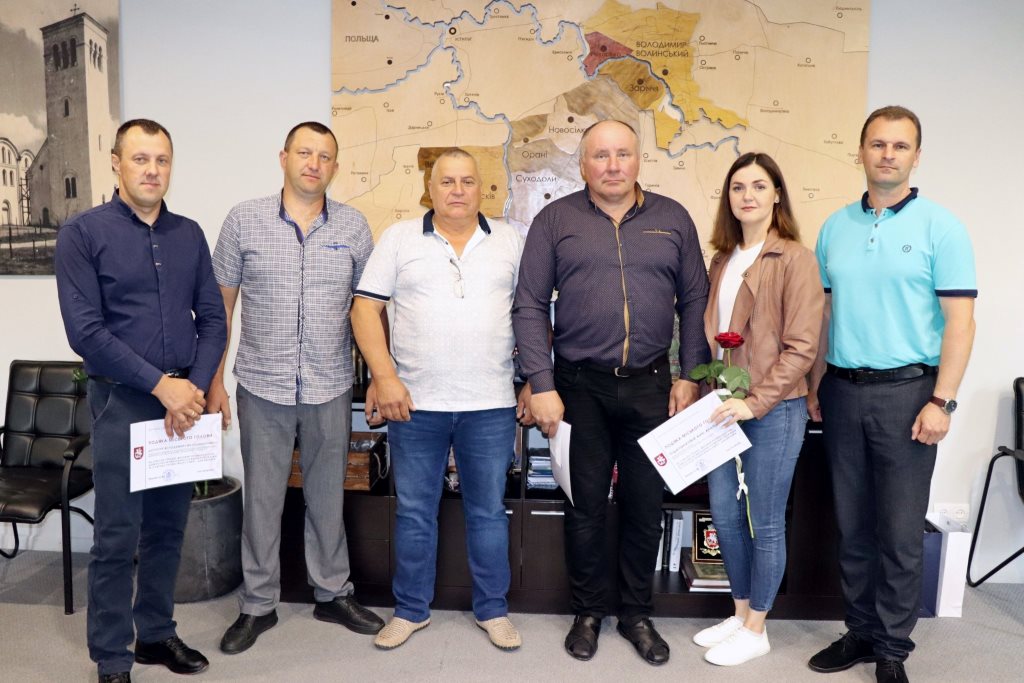 У Володимир-Волинській громаді вручили подяки з нагоди Дня фермера