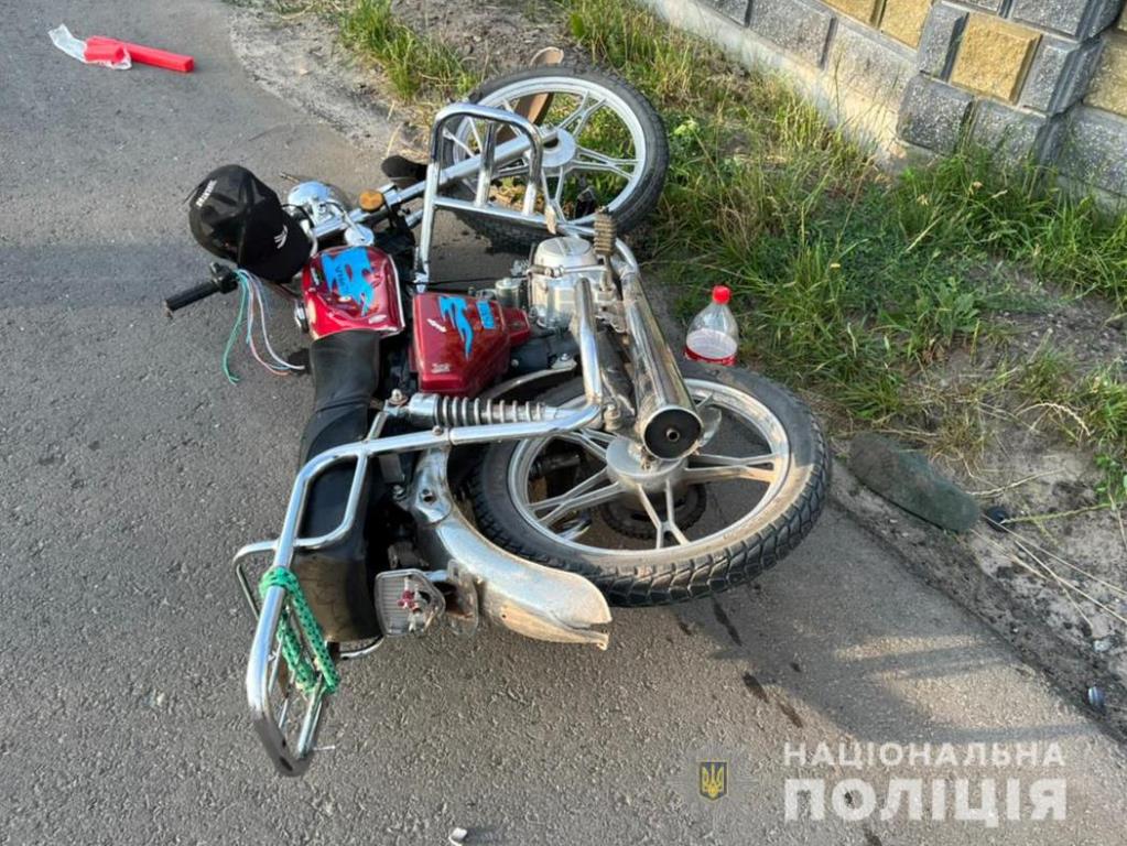 На Любомльщині внаслідок ДТП загинув неповнолітній мотоцикліст