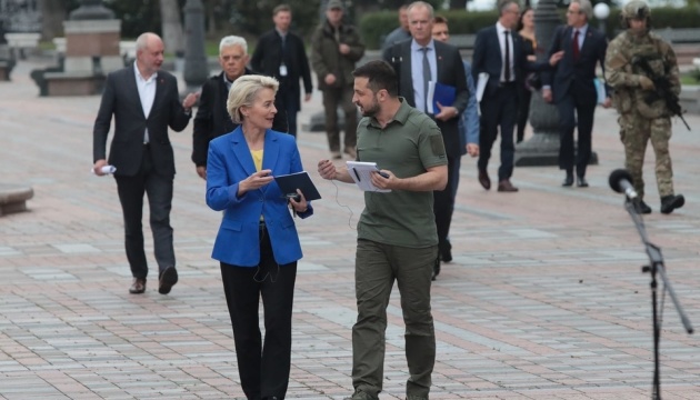 Зеленський зустрівся у Києві з президенткою Єврокомісії