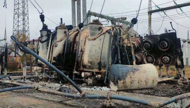 росіяни знищили об’єкт, який постачав електрику на Херсонщину та частину Миколаївщини