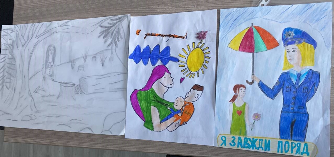 У поліції Волині підбили результати конкурсу малюнків до Дня матері
