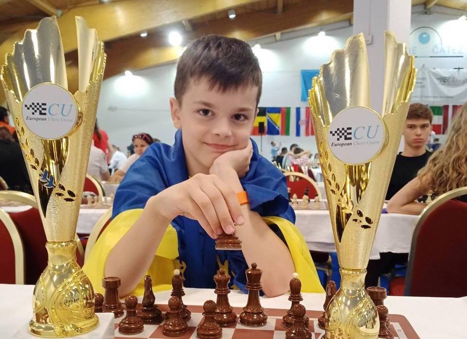 Чемпіон у вісім років: школяр з Волині став призером чемпіонатів України та Європи з шахів