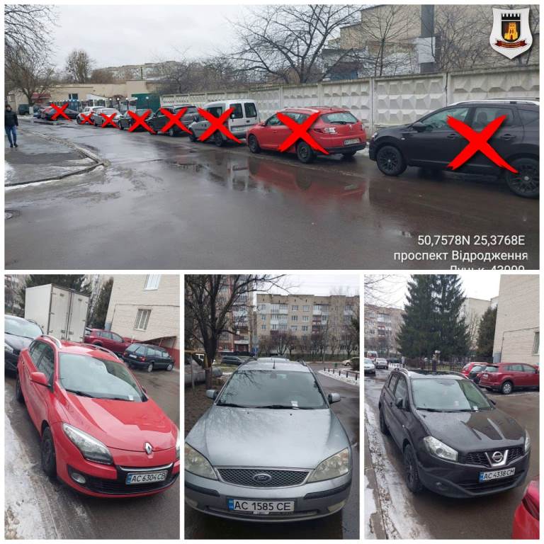 У Луцьку хочуть оштрафувати водіїв, які паркуються при заїзді до міської лікарні