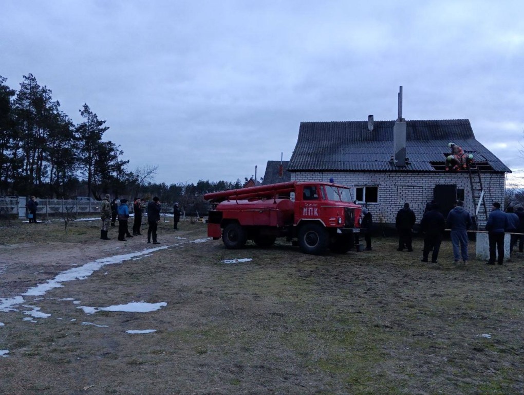 У селі Ковельського району горів житловий будинок