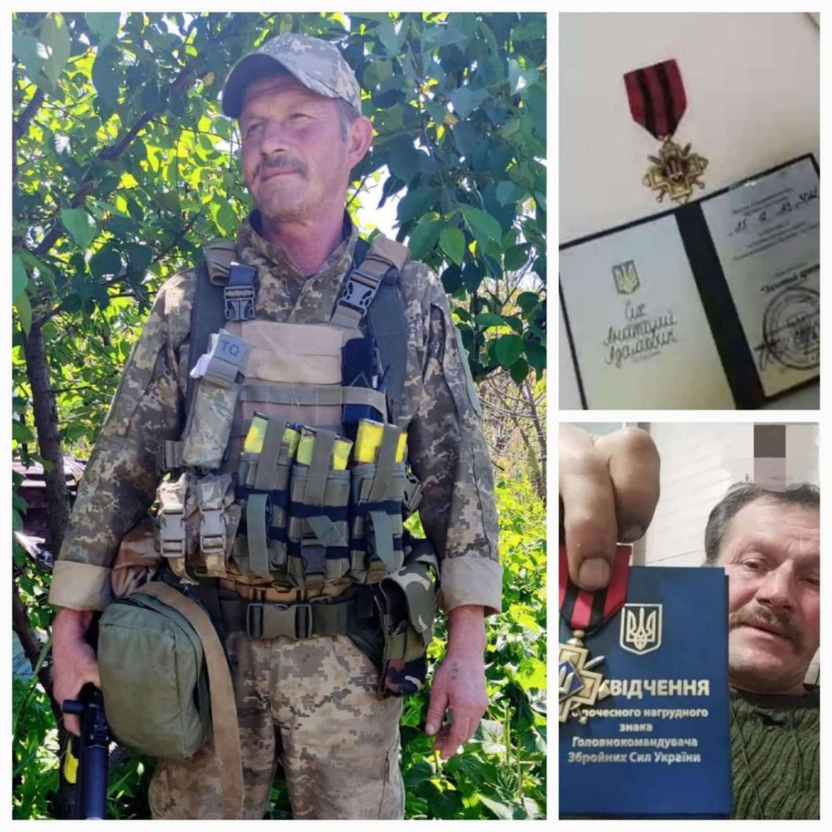 Військовий із села Боратинської громади отримав відзнаку від Залужного