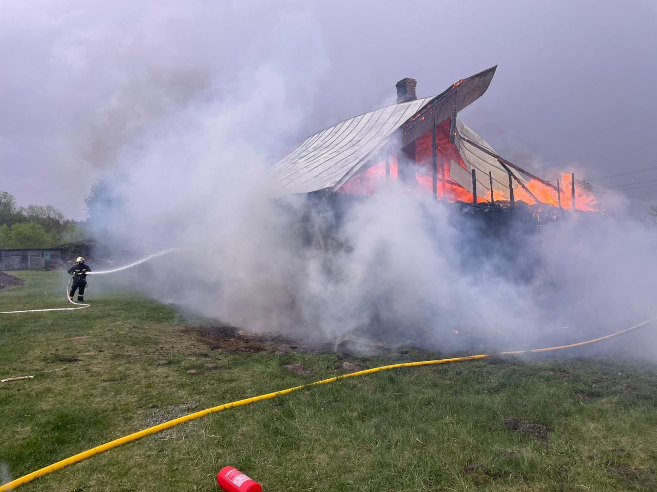 Рятувальники Ковельщини ліквідували пожежу господарської споруди
