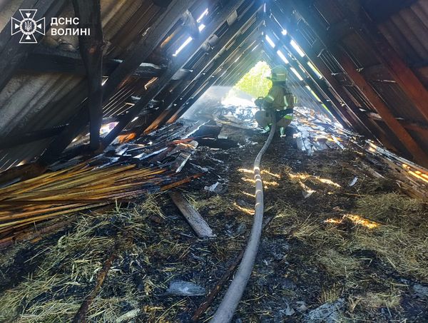 Камінь-Каширські вогнеборці ліквідували загоряння господарської будівлі