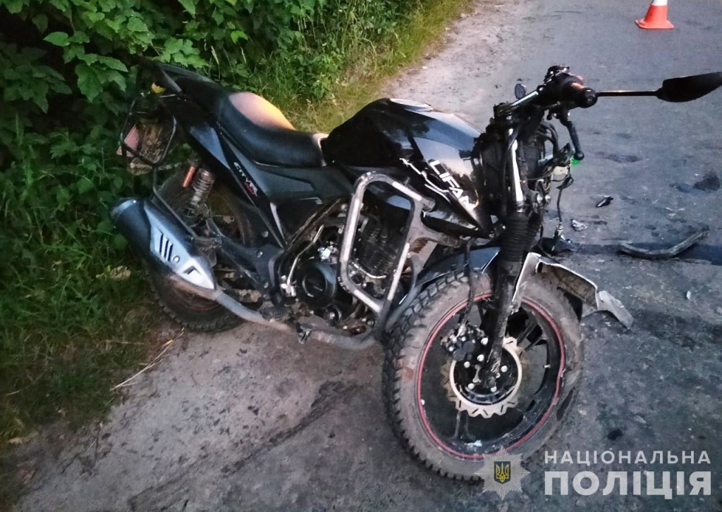 У Луцькому районі внаслідок ДТП травмувався мотоцикліст