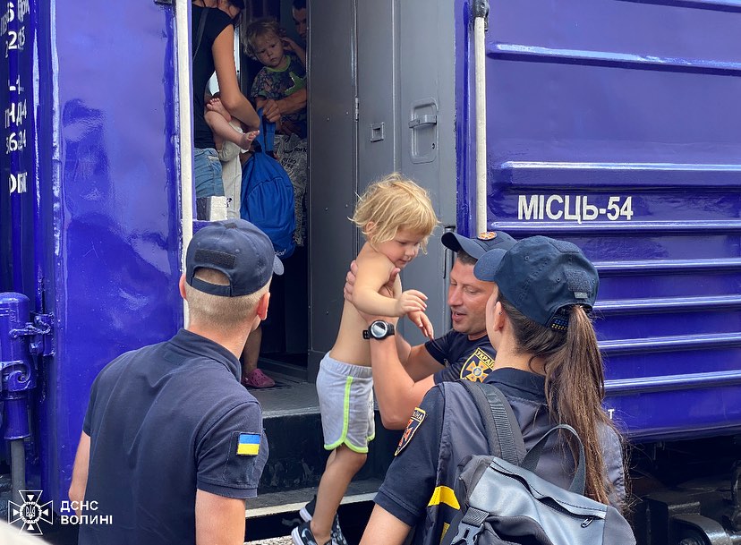 Черговий евакуаційних потяг з Донеччини прибув на Волинь