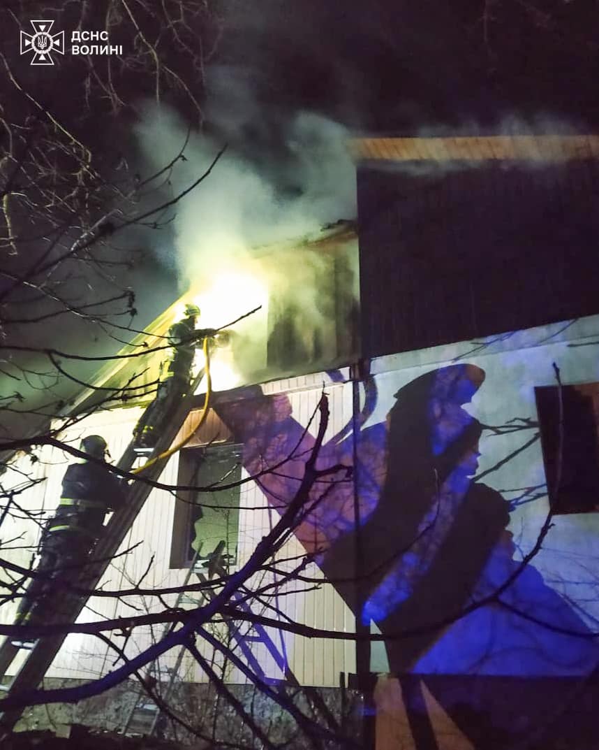 У Рожищі горів житловий будинок