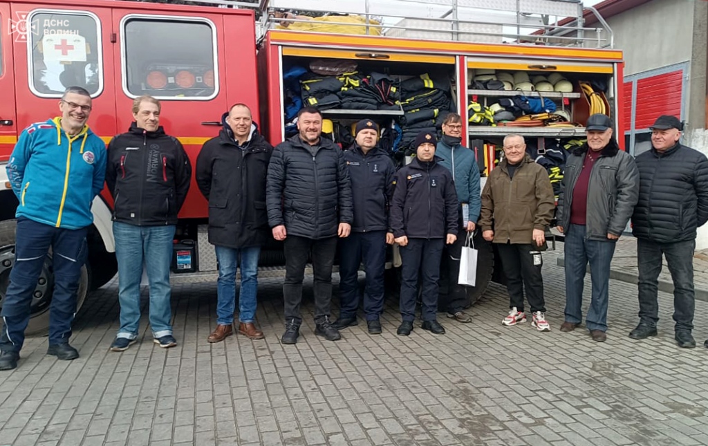 На Волині підрозділ місцевої пожежної охорони отримав допомогу від благодійників з Німеччини