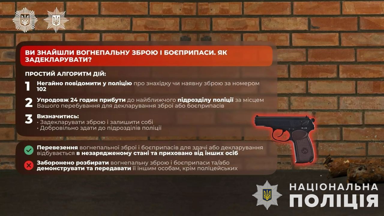 Волиняни продовжують декларувати зброю у підрозділах поліції