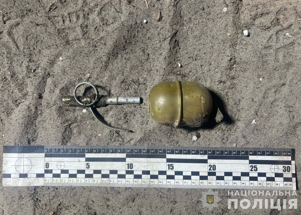 На Любешівщині у чоловіка знайшли гранату