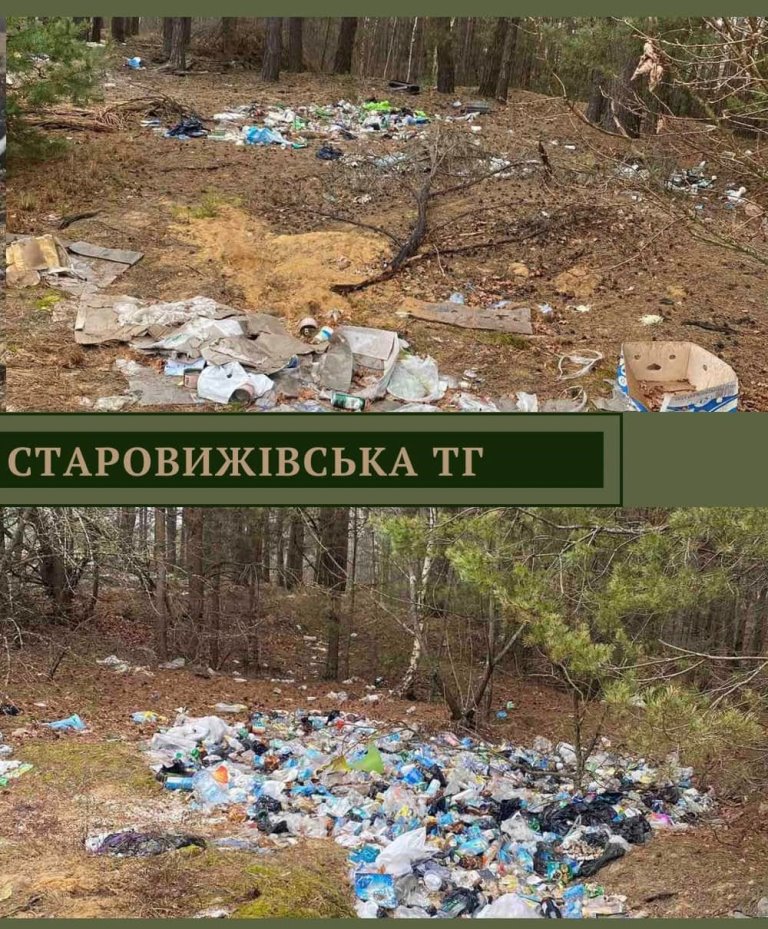 Держекоінспекція підтвердила факт стихійних сміттєзвалищ у Ковельському районі