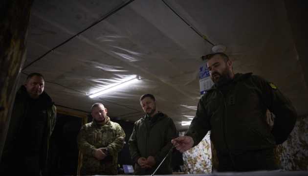Зеленський відвідав командний пункт тактичної групи «Покровськ»