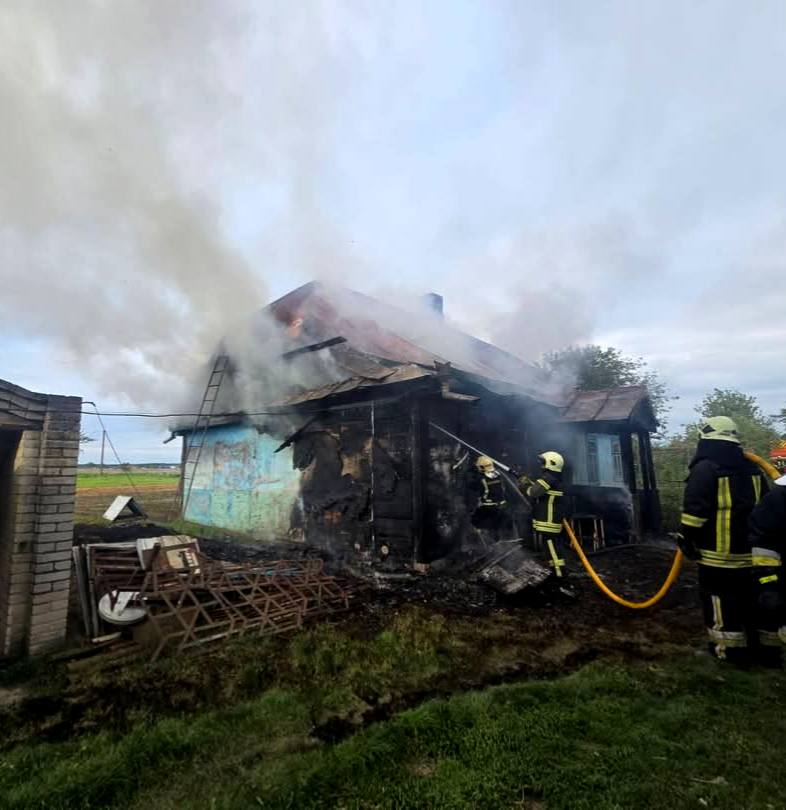 У селі Луцької громади горів житловий будинок