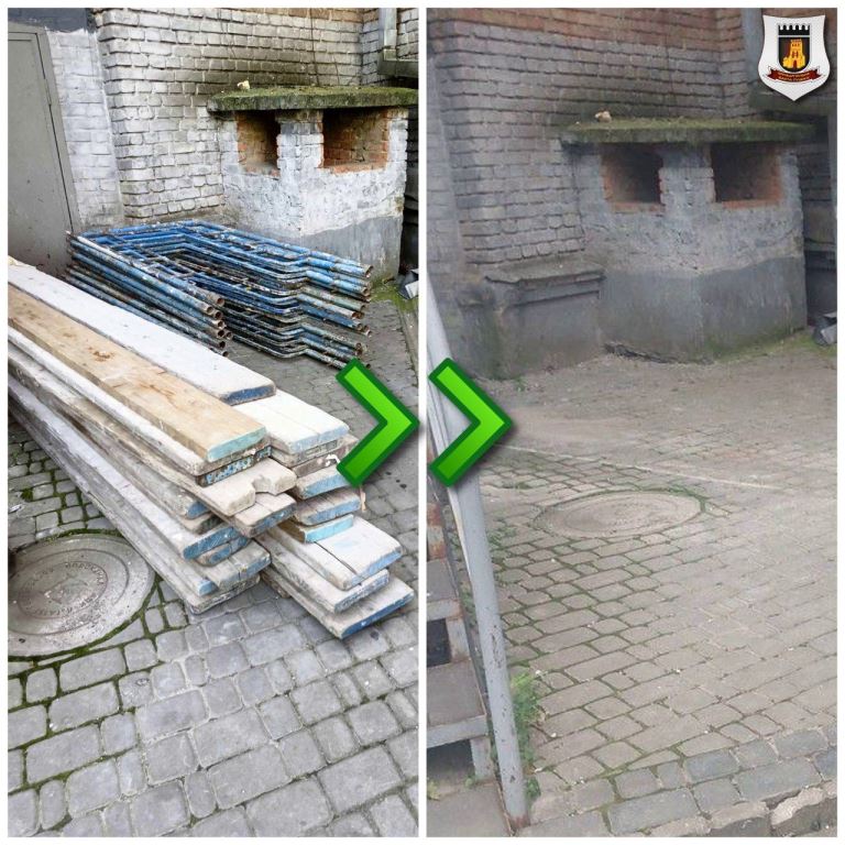 У Луцьку муніципали заставили відповідальну особу прибрати будівельні матеріали