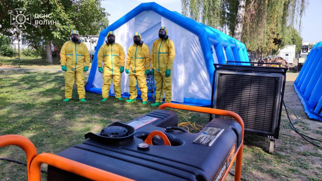 На Волині організували тренування на випадок загрози хімічного забруднення