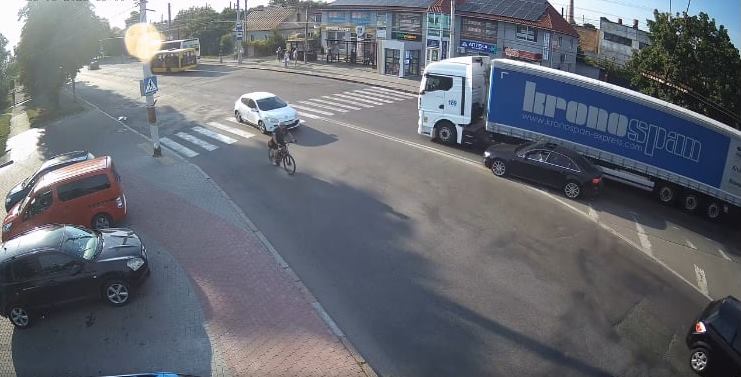 У Луцьку камери муніципалів зафіксували ДТП