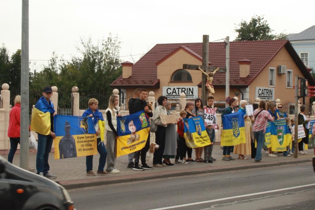 У Володимирі організували акцію на підтримку військовополонених та зниклих безвісти