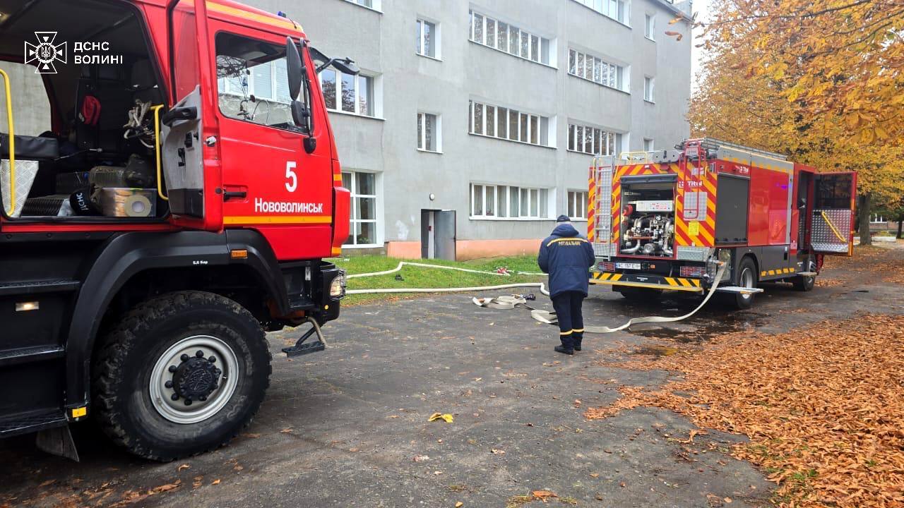 У Нововолинську ліквідували пожежу у гуртожитку