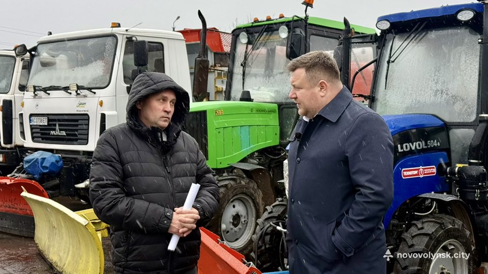 У Нововолинську перевірили готовність комунальників до снігопадів