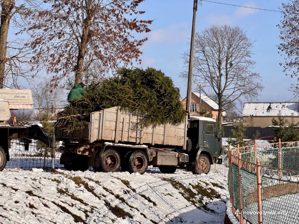 У нововолинському міському парку облаштовують «Різдвяне містечко»