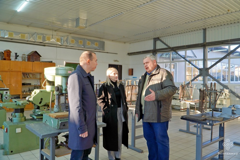 Володимирські заклади професійної освіти відвідали заступник голови ОВА та начальниця освіти Волині