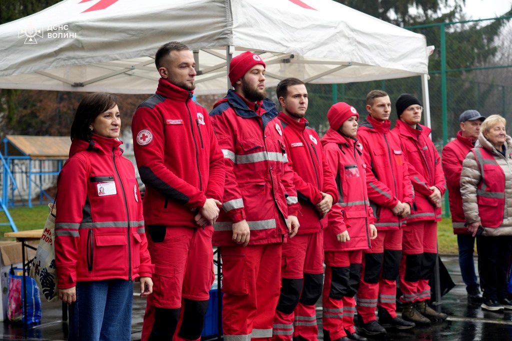25 підрозділів місцевої пожежної охорони Волині отримали допомогу від Червоного Хреста