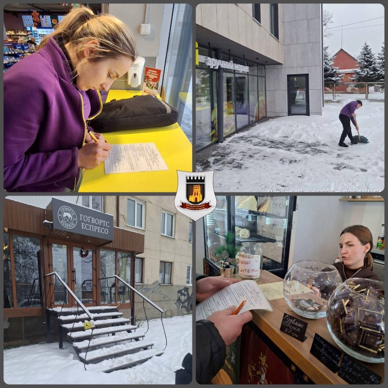 У Луцьку муніципали здійснюють посилений контроль за прибиранням снігу та протиожеледними заходами