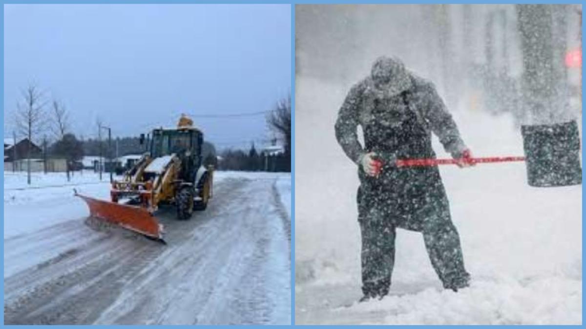Комунальники Рожищенської громади працюють, але постійний снігопад ускладнює прибирання