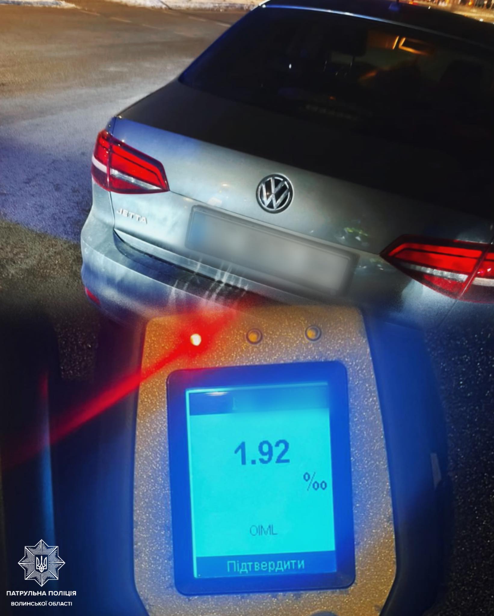 У Луцьку під час комендантської години виявили нетверезу водійку