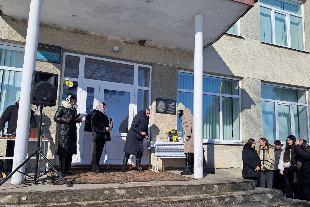 У Берестечківській громаді відкрили меморіальну дошку воїну Василю Залевському