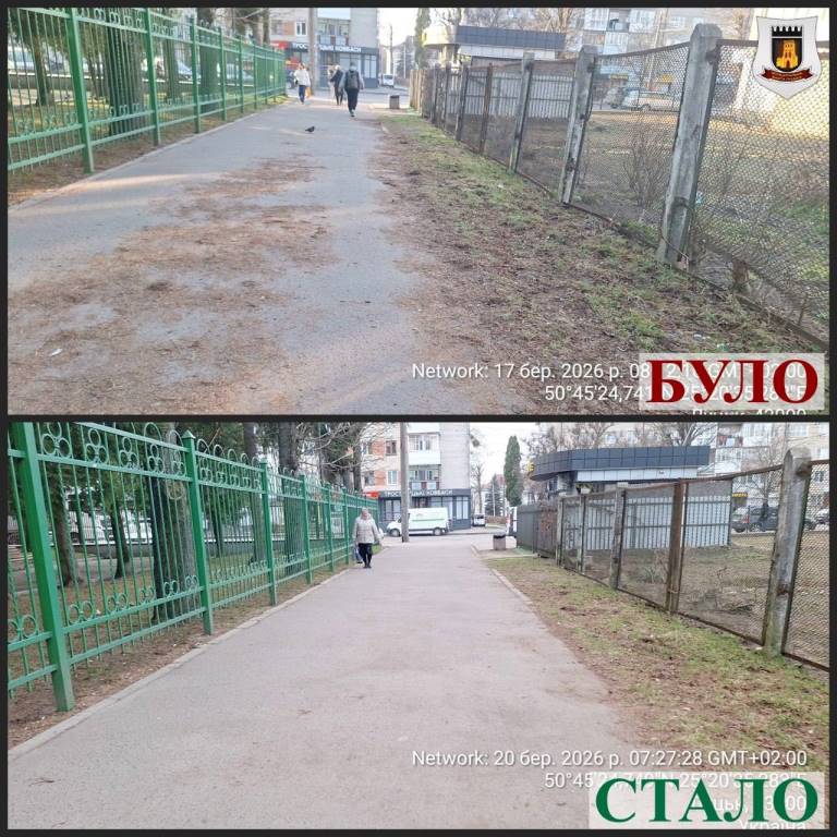 У Луцьку муніципали видали припис через засмічену пішохідну доріжку