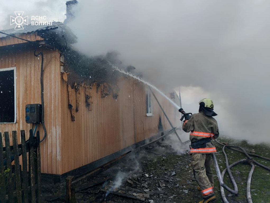 У Колківській громаді горів житловий будинок