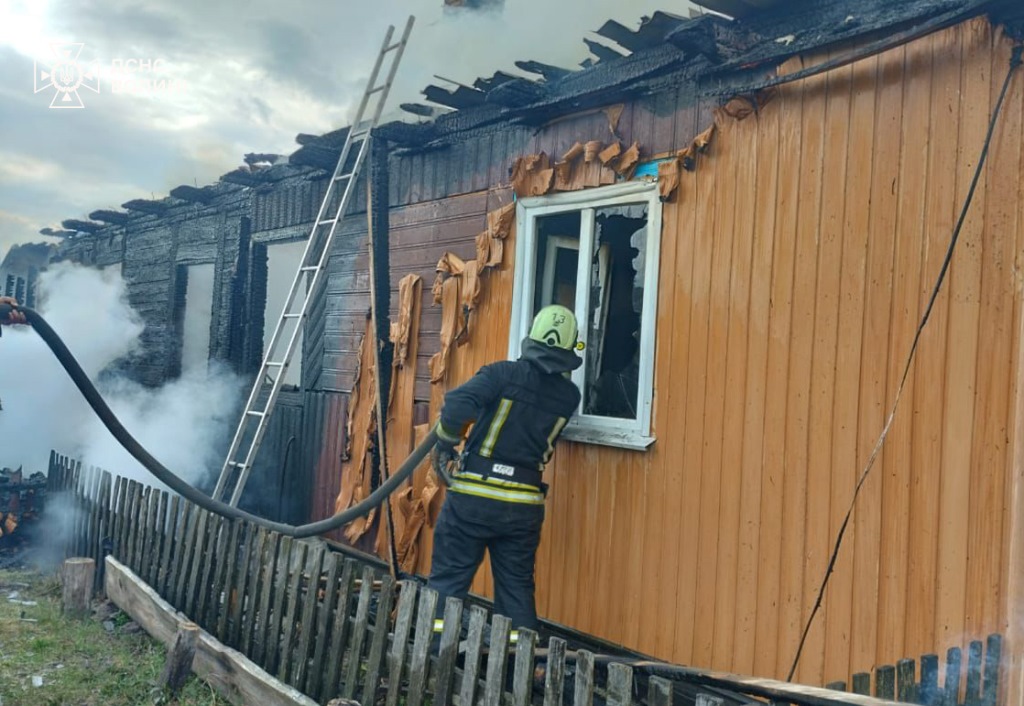 У Колківській громаді горів житловий будинок