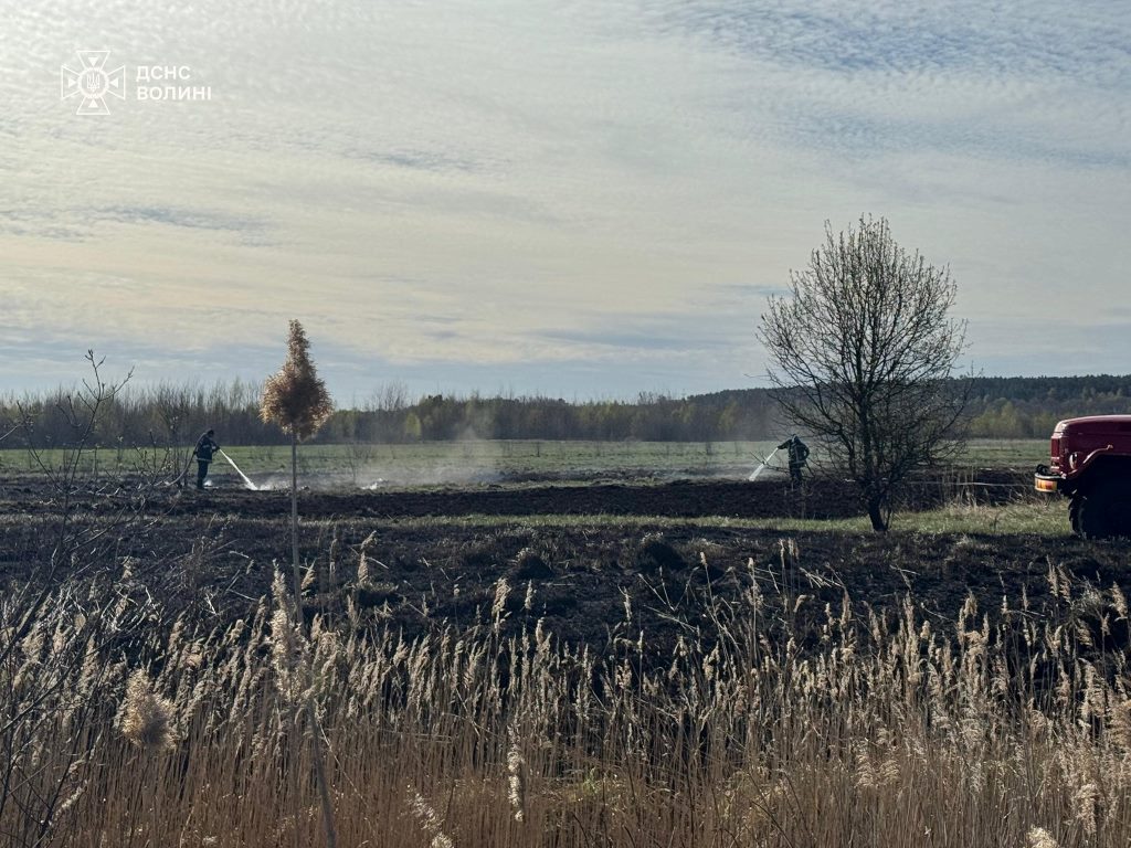У Камінь-Каширському районі ліквідували пожежу торфу, що виникла учора вранці
