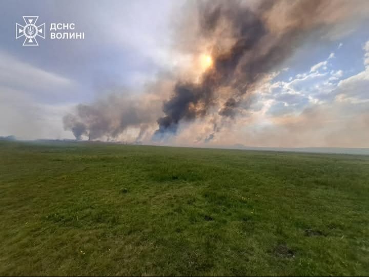 Минулої доби на Волині ліквідували 17 пожеж сухої трави