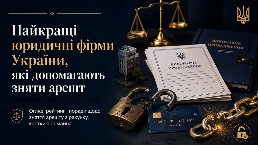Найкращі юридичні фірми України, які допомагають зняти арешт