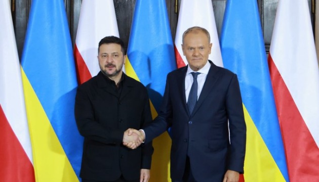 Зеленський і Туск обговорили історичні питання, оборонну співпрацю та безпеку українців у Польщі