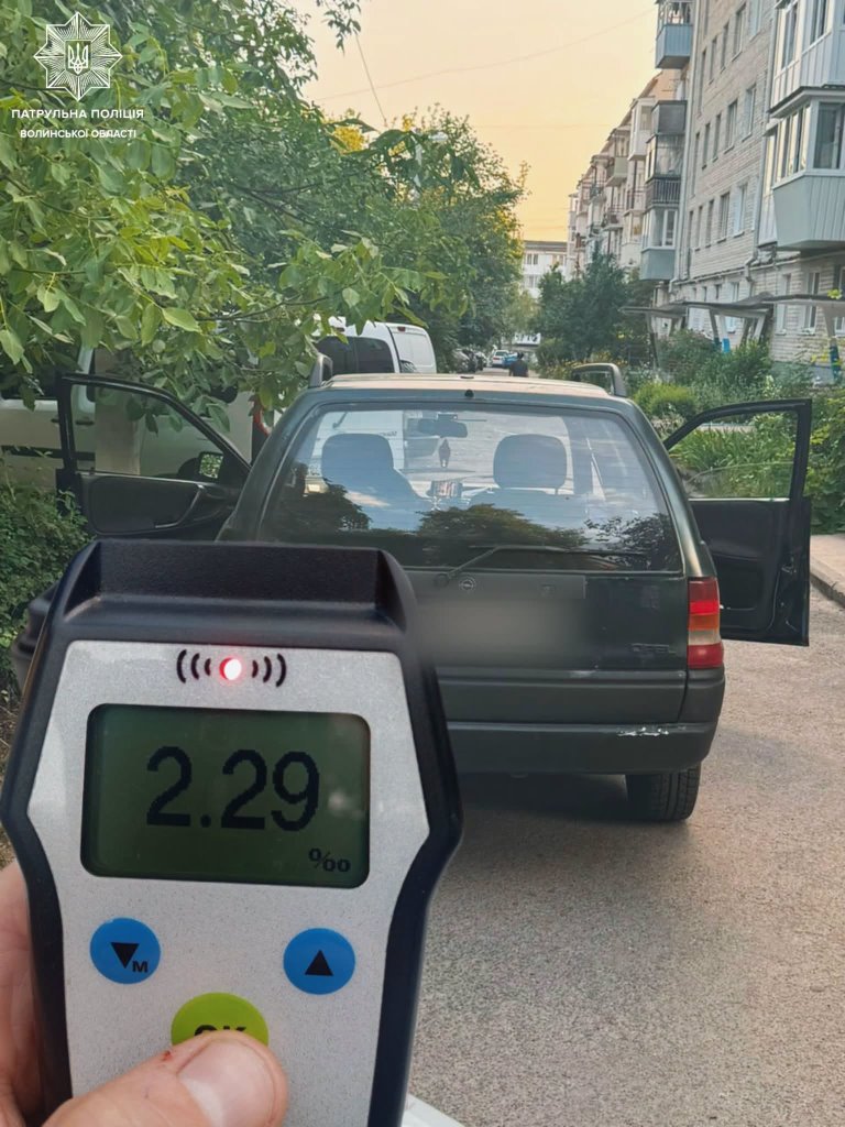 У Луцьку виявили п'яного водія-порушника
