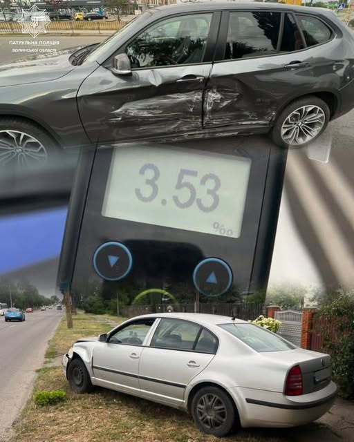 У Луцьку сталася ДТП за участю нетверезого водія